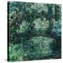 The Japanese Bridge on the Waterlily-Pond at Giverny, 1924/25-Claude Monet-Stretched Canvas