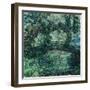 The Japanese Bridge on the Waterlily-Pond at Giverny, 1924/25-Claude Monet-Framed Giclee Print