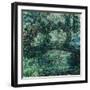 The Japanese Bridge on the Waterlily-Pond at Giverny, 1924/25-Claude Monet-Framed Giclee Print