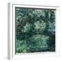 The Japanese Bridge on the Waterlily-Pond at Giverny, 1924/25-Claude Monet-Framed Giclee Print