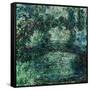 The Japanese Bridge on the Waterlily-Pond at Giverny, 1924/25-Claude Monet-Framed Stretched Canvas