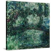 The Japanese Bridge on the Waterlily-Pond at Giverny, 1924/25-Claude Monet-Stretched Canvas