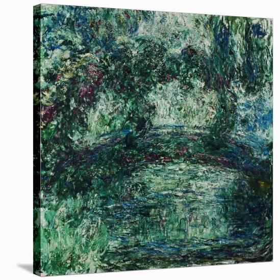 The Japanese Bridge on the Waterlily-Pond at Giverny, 1924/25-Claude Monet-Stretched Canvas