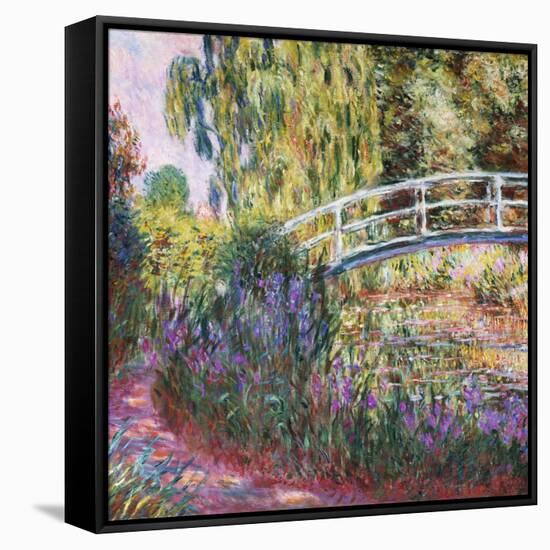 The Japanese Bridge, Pond with Water Lillies; Le Pont Japonais Bassin Aux Nympheas-Claude Monet-Framed Stretched Canvas