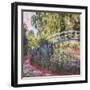 The Japanese Bridge, Pond with Water Lillies; Le Pont Japonais Bassin Aux Nympheas-Claude Monet-Framed Premium Giclee Print