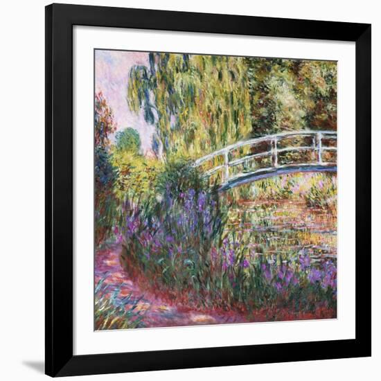 The Japanese Bridge, Pond with Water Lillies; Le Pont Japonais Bassin Aux Nympheas-Claude Monet-Framed Premium Giclee Print