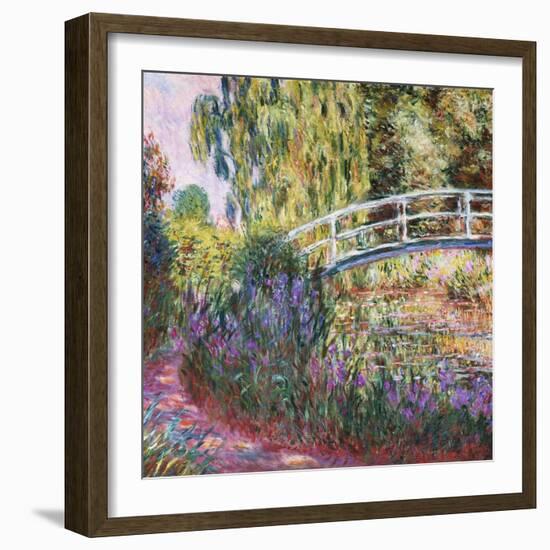 The Japanese Bridge, Pond with Water Lillies; Le Pont Japonais Bassin Aux Nympheas-Claude Monet-Framed Giclee Print