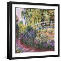 The Japanese Bridge, Pond with Water Lillies; Le Pont Japonais Bassin Aux Nympheas-Claude Monet-Framed Giclee Print