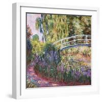 The Japanese Bridge, Pond with Water Lillies; Le Pont Japonais Bassin Aux Nympheas-Claude Monet-Framed Giclee Print