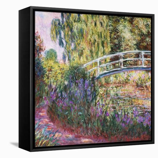 The Japanese Bridge, Pond with Water Lillies; Le Pont Japonais Bassin Aux Nympheas-Claude Monet-Framed Stretched Canvas