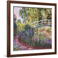 The Japanese Bridge, Pond with Water Lillies; Le Pont Japonais Bassin Aux Nympheas-Claude Monet-Framed Giclee Print
