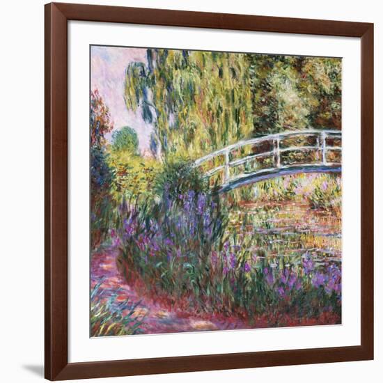 The Japanese Bridge, Pond with Water Lillies; Le Pont Japonais Bassin Aux Nympheas-Claude Monet-Framed Giclee Print