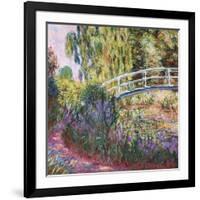 The Japanese Bridge, Pond with Water Lillies; Le Pont Japonais Bassin Aux Nympheas-Claude Monet-Framed Giclee Print