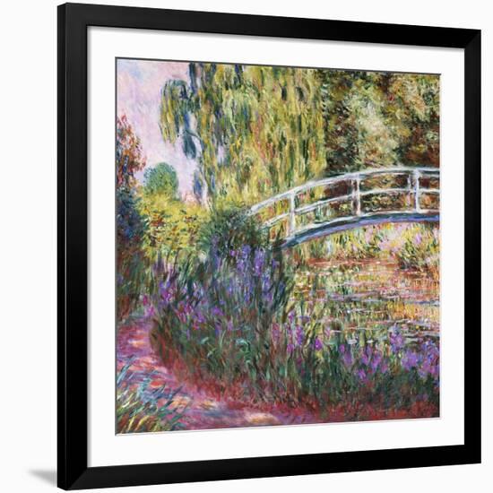 The Japanese Bridge, Pond with Water Lillies; Le Pont Japonais Bassin Aux Nympheas-Claude Monet-Framed Giclee Print