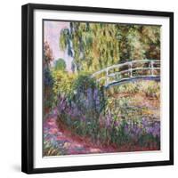 The Japanese Bridge, Pond with Water Lillies; Le Pont Japonais Bassin Aux Nympheas-Claude Monet-Framed Giclee Print