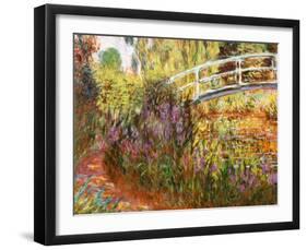 The Japanese Bridge-Claude Monet-Framed Art Print