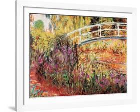 The Japanese Bridge-Claude Monet-Framed Art Print