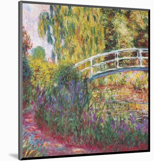 The Japanese Bridge-Claude Monet-Mounted Art Print