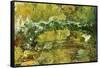 The Japanese Bridge-Claude Monet-Framed Stretched Canvas