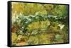 The Japanese Bridge-Claude Monet-Framed Stretched Canvas