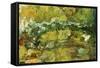 The Japanese Bridge-Claude Monet-Framed Stretched Canvas