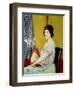 The Japanese Fan, 1914-William Strang-Framed Giclee Print