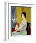 The Japanese Fan, 1914-William Strang-Framed Giclee Print