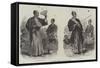 The Japanese Jugglers at St Martin's Hall-null-Framed Stretched Canvas