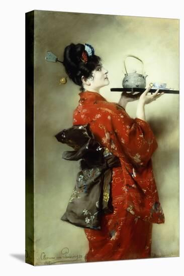 The Japanese Lady; La Japonaise, 1888-Clemens von Pausinger-Stretched Canvas
