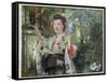 The Japanese Vase, C.1870-James Tissot-Framed Stretched Canvas