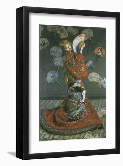 The Japanese Woman-Claude Monet-Framed Premium Giclee Print