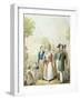 The Jardin Des Tuileries, from 'Tableau De Paris' (W/C on Paper)-Georg Emanuel Opitz-Framed Giclee Print