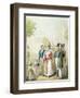 The Jardin Des Tuileries, from 'Tableau De Paris' (W/C on Paper)-Georg Emanuel Opitz-Framed Giclee Print