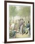 The Jardin Des Tuileries, from 'Tableau De Paris' (W/C on Paper)-Georg Emanuel Opitz-Framed Giclee Print