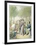 The Jardin Des Tuileries, from 'Tableau De Paris' (W/C on Paper)-Georg Emanuel Opitz-Framed Giclee Print