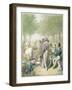 The Jardin Des Tuileries, from 'Tableau De Paris' (W/C on Paper)-Georg Emanuel Opitz-Framed Giclee Print