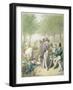 The Jardin Des Tuileries, from 'Tableau De Paris' (W/C on Paper)-Georg Emanuel Opitz-Framed Giclee Print