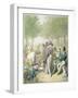 The Jardin Des Tuileries, from 'Tableau De Paris' (W/C on Paper)-Georg Emanuel Opitz-Framed Giclee Print