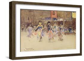 The Javanese Dancers, 1889-Arthur Melville-Framed Giclee Print