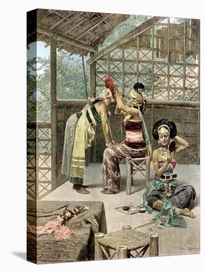 The Javanese Dancers, Universal Exposition, Paris, 1889-Marghetti Marghetti-Stretched Canvas