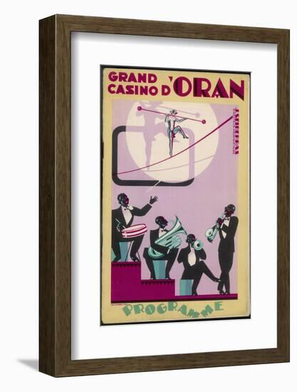 The Jazz Band of the Grand Casino D'Oran, Algeria-null-Framed Photographic Print