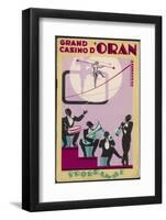 The Jazz Band of the Grand Casino D'Oran, Algeria-null-Framed Photographic Print