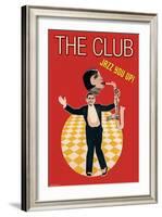 The Jazz Club-Sara Pierce-Framed Art Print