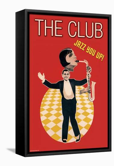 The Jazz Club-Sara Pierce-Framed Stretched Canvas