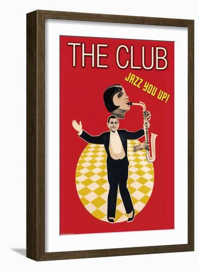 The Jazz Club-Sara Pierce-Framed Art Print