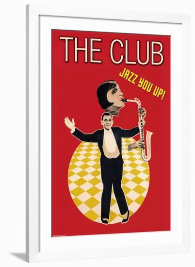 The Jazz Club-Sara Pierce-Framed Art Print