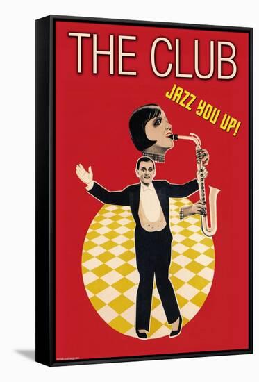 The Jazz Club-Sara Pierce-Framed Stretched Canvas