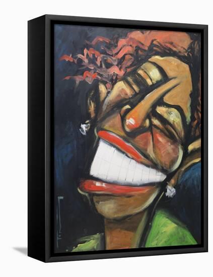 The Jazz Singer-Tim Nyberg-Framed Stretched Canvas