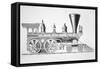 The 'JB Turner' Locomotive, 1867-null-Framed Stretched Canvas