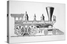 The 'JB Turner' Locomotive, 1867-null-Stretched Canvas